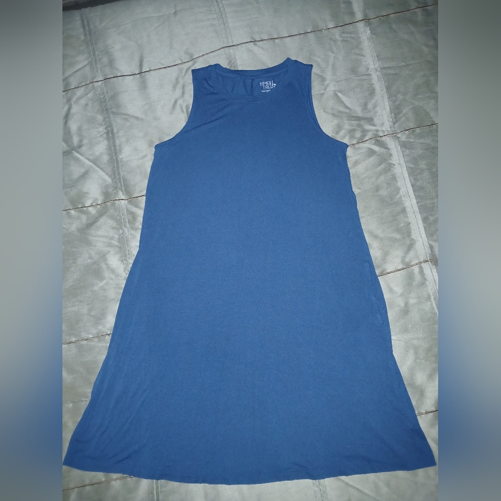 Time and Tru Navy Blue Dress Sz Med (8-10)